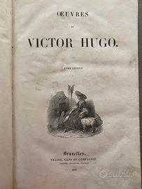 Libro antico uvres de Victor Hugo: Poésie