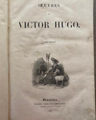 Libro antico uvres de Victor Hugo: Poésie