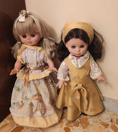 Coppia Bambole Vintage Anni 50