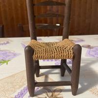 Soprammobile sedia in legno