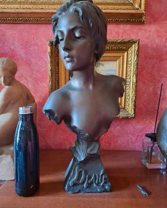 Villanis scultura in bronzo primi del 900 58cm 