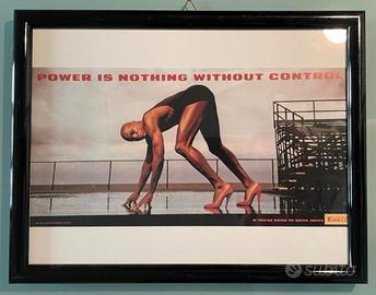 Quadro pubblicità Pirelli Carl Lewis