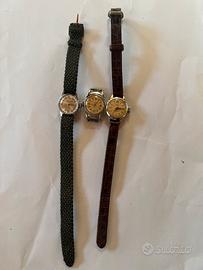 Lotto 3 Orologi Vintage da Revisione