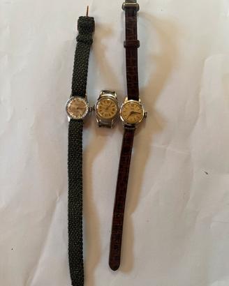 Lotto 3 Orologi Vintage da Revisione