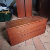 Armadio svedese con cassettiera anni '60