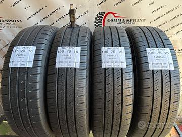 4 PNEUMATICI 195/75 R16C PIRELLI 4 STAGIONI