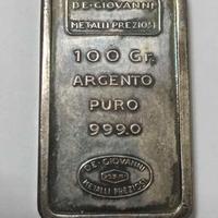 Lingotto in argento puro 999 100 g pezzo esclusivo