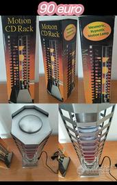 Lampada Lavalamp motion CD rack anni 2000