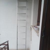 Scala alluminio singola  a nove  scalini