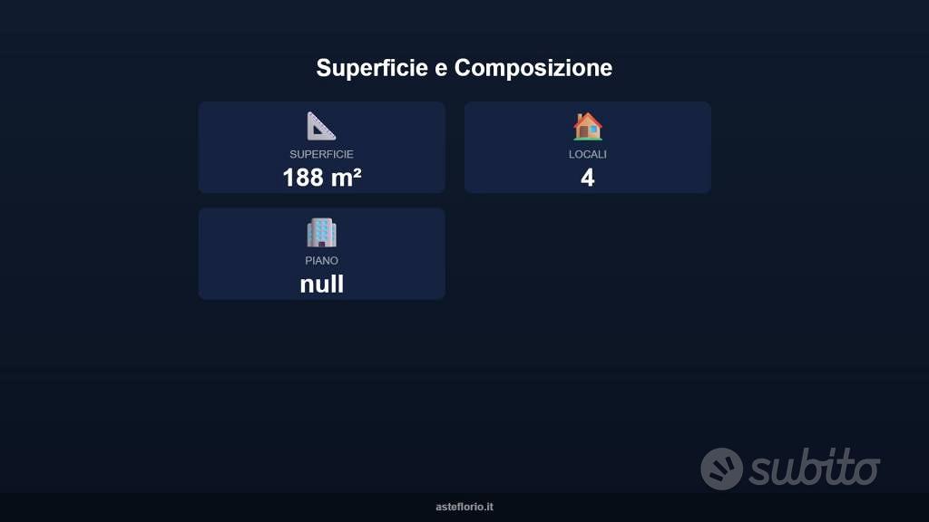 Immobile in asta di 188 m² a Castrolibero - Vista 4