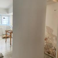 Parete mobile in cartongesso e legno