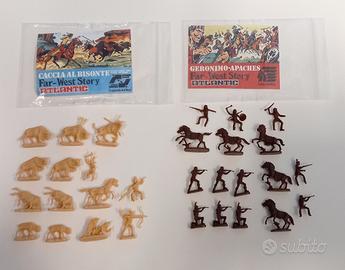 Soldatini ATLANTIC 1/72 - 2 set di INDIANI WEST