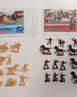 Soldatini ATLANTIC 1/72 - 2 set di INDIANI WEST