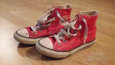 Scarpe bimbo 31 Converse All Star rosse