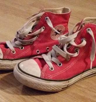 Scarpe bimbo 31 Converse All Star rosse