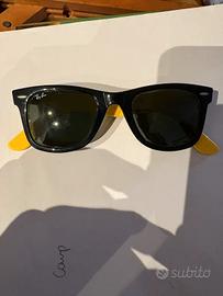 Rayban wayfarer RB2140 nero/giallo