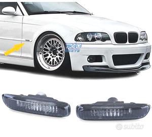 FRECCIE LATERALI BMW E46 98-05 VETRO CHIARO NERO
