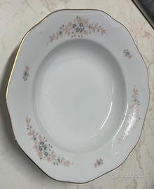 Piatto decorativo Vintage Bohemia Porcellana e Oro
