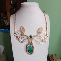 collana in malachite 