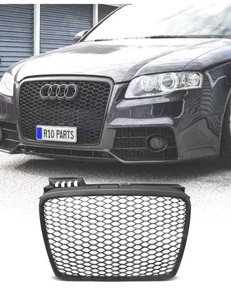 GRIGLIA AUDI A4 B7 04-07 LOOK RS NERO OPACO