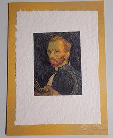 VAN GOGH LITOSERIGRAFIA AUTORITRATTO 1886 RIPRODUZ