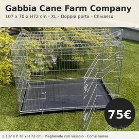 Gabbia / Kennel cane Farm Company 107x70xH72 - XL