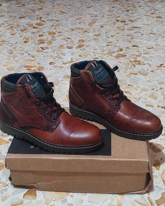 Stivaletti Wrangler in pelle e cuoio 