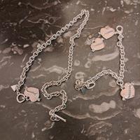 Collana bracciale e orecchini cuore guess