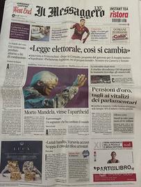 Il messaggero, addio Mandela 6/06/2013
