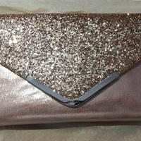 Borsa pochette oro rosa