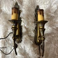 N.2 Applique in ottone Francese 1950