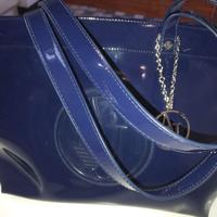 vintage borsa blu Armani