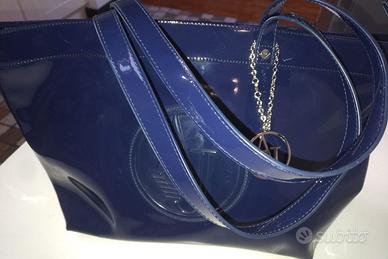 vintage borsa blu Armani