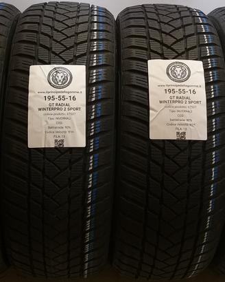 4 GOMME 195 55 16 GT RADIAL A67507