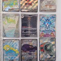 Lotto carte pokémon art e ex