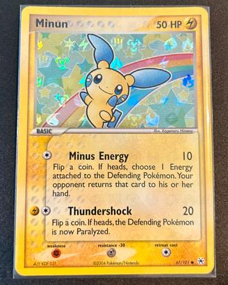Minun [Reverse Holo] ex Hidden Legends - Pokemon