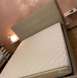 Letto contenitore ecopelle tortora