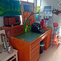 scrivania ministeriale anni 40 modernariato vintag