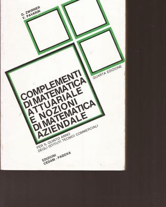 Pubblicazione Complementi di Matematica Attuariale