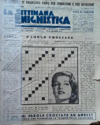 Settimana enigmistica anno 1954