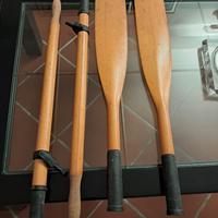 Coppia di remi in legno per gommone o tender