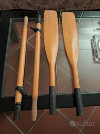 Coppia di remi in legno per gommone o tender