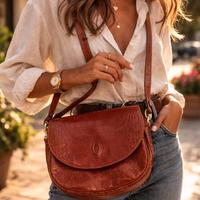 borsa Pollini vintage in vera pelle 