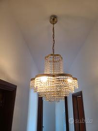 Lampadario con cristalli Swarowski