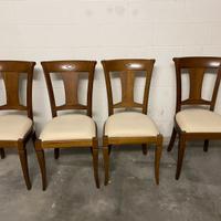 Sedie in legno imbottite