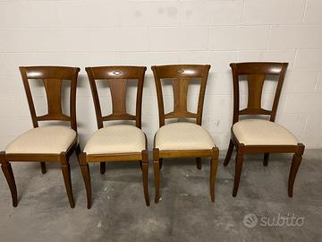 Sedie in legno imbottite