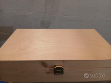 CASSETTA IN LEGNO PER VINO VUOTA