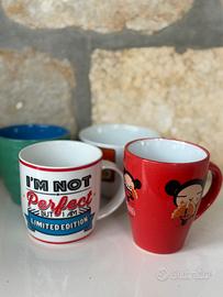 Set 4 tazze ceramica