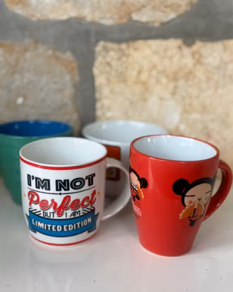 Set 4 tazze ceramica