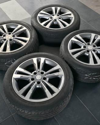 4 CERCHI IN LEGA ORIGINALI MERCEDES 17" CON GOMME